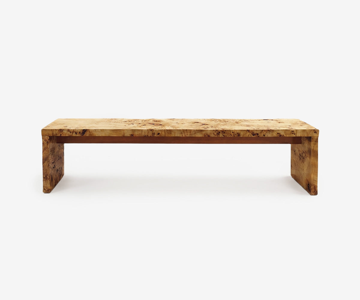 Fleming Burl Bench, view 2