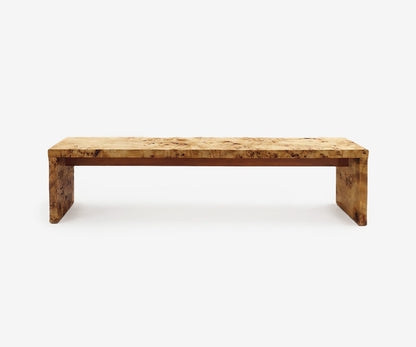 Fleming Burl Bench, view 2