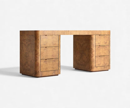 Hugo Burl Wood Desk, view 3