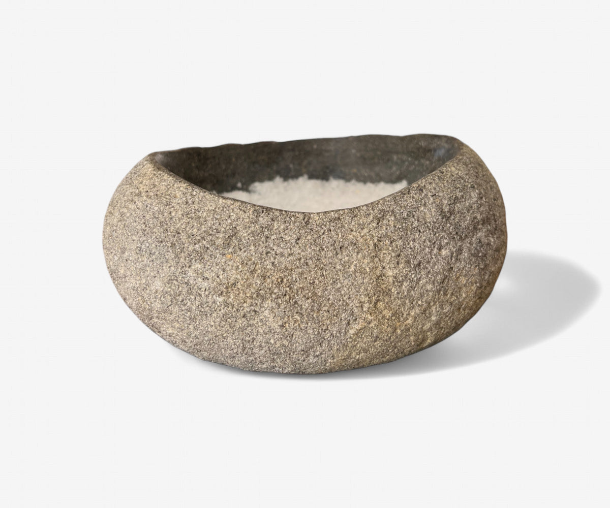 Carved River Stone Bowl, view 6
