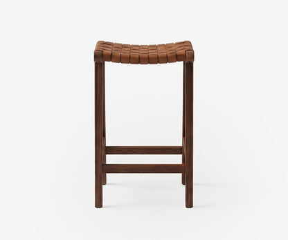 James Leather Bar Stool, view 2