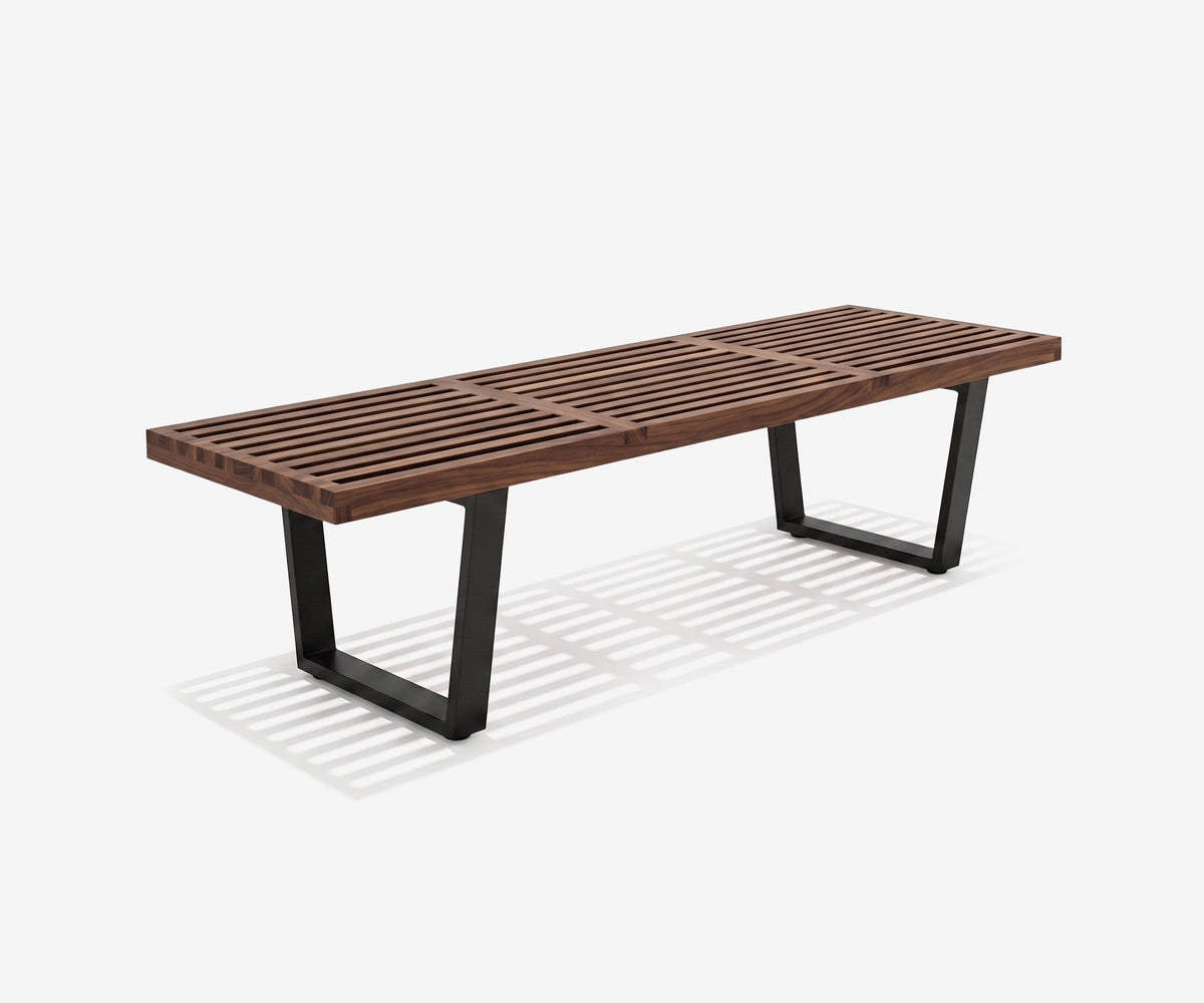 Mikkel Slatted Bench, view 2