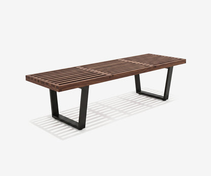 Mikkel Slatted Bench, view 2
