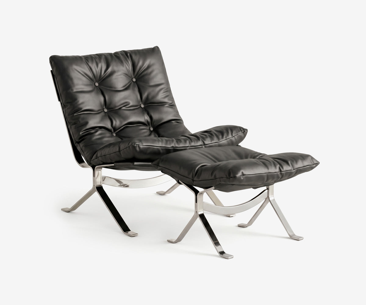 Omelette Lounge Chair and Ottoman - The Essential 