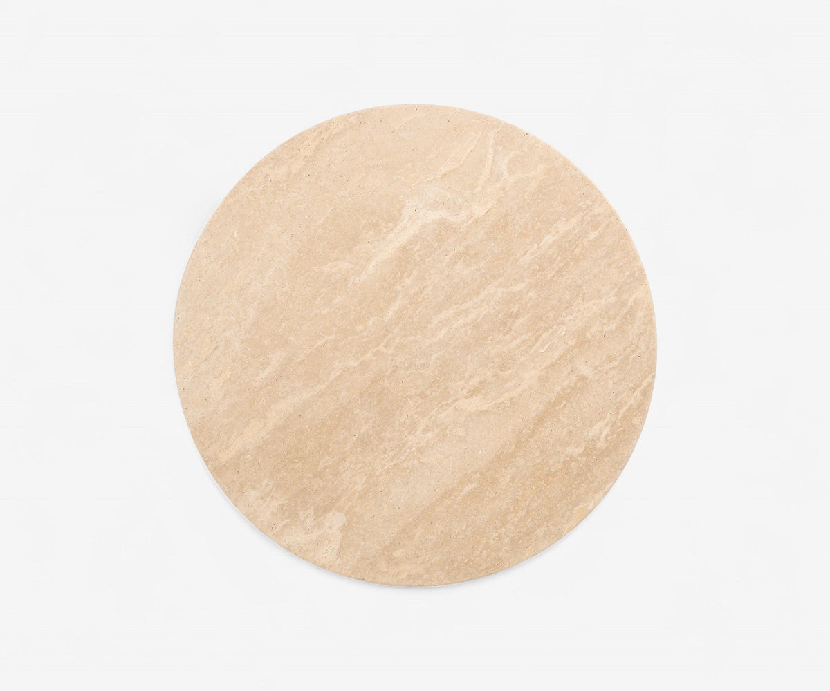 Pietra Travertine Side Table, view 8