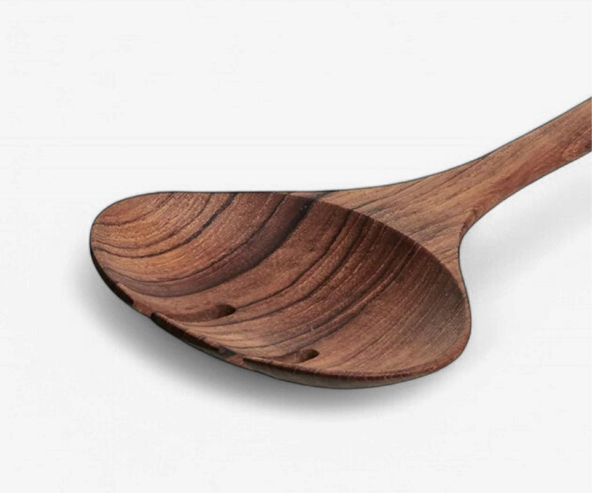 Teak Salad Servers, view 3