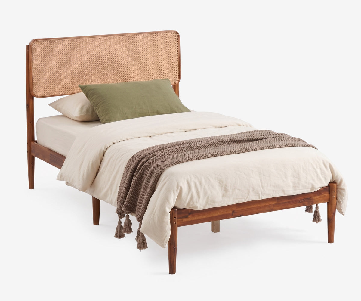 Rattan Woven Bed Frame