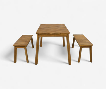 Rayas Acacia Wood Patio Dining Set, view 3