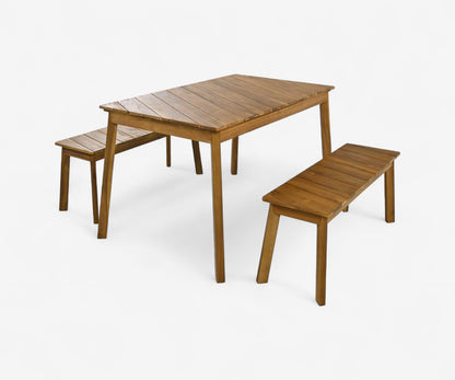 Rayas Acacia Wood Patio Dining Set, view 2