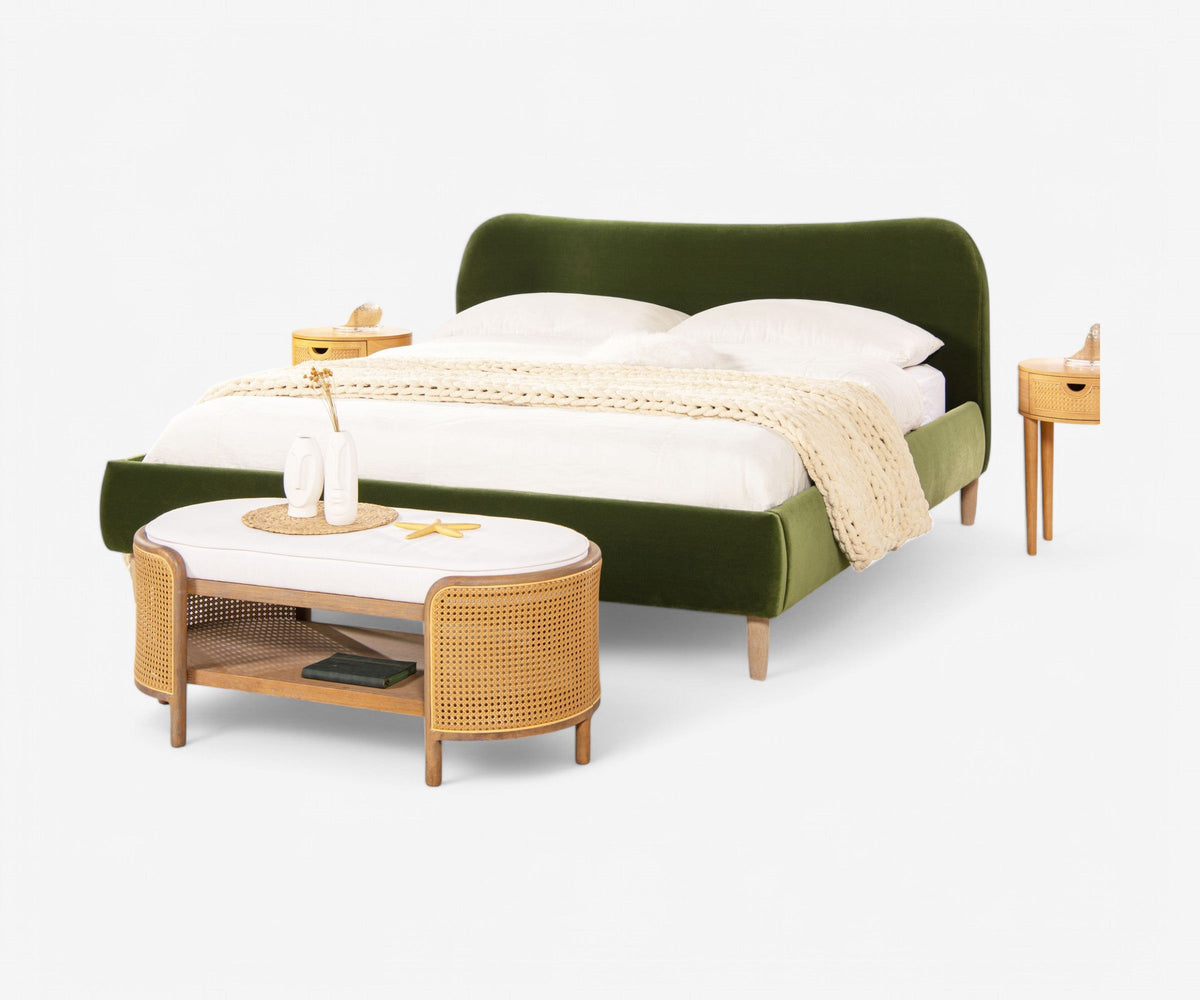 Arc Upholstered Bed Frame, view 4