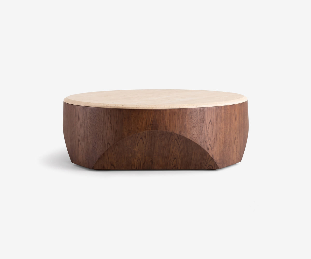 Sabbia Travertine Coffee Table, view 2