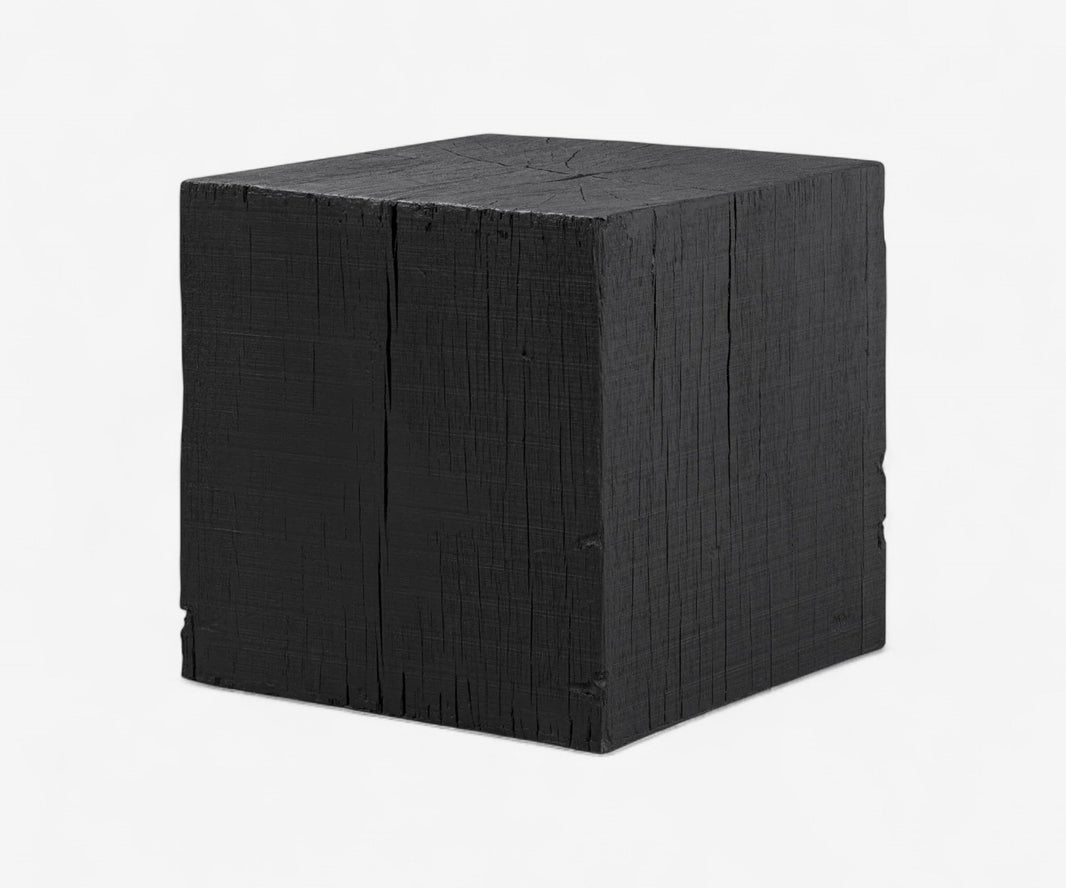 Shou Sugi Charred Wood Block Table