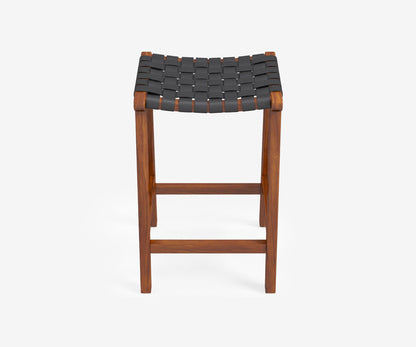 James Leather Counter Stool, view 3