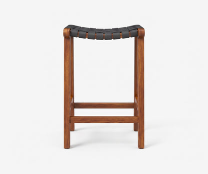 James Leather Counter Stool, view 2