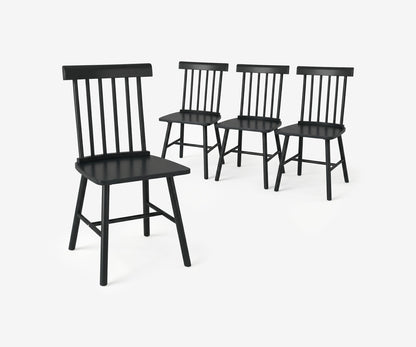 Alder Spindle Dining Chair Set - The Essential 