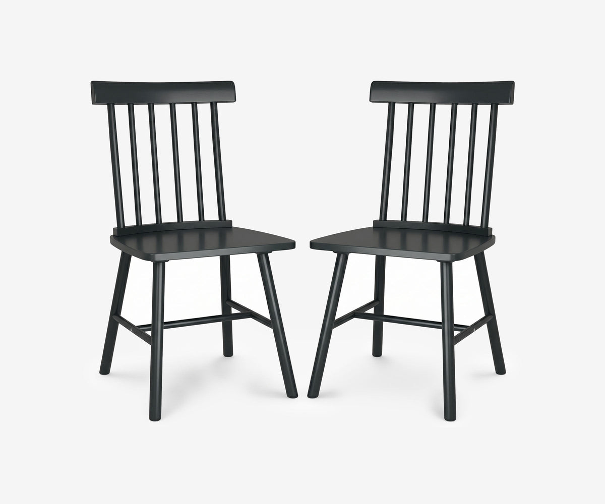 Alder Spindle Dining Chair Set - The Essential 