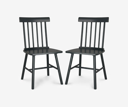 Alder Spindle Dining Chair Set - The Essential 