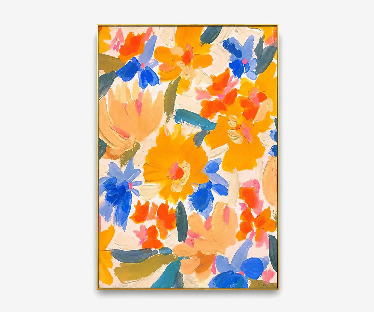 Marigold Field Study Oil Painting