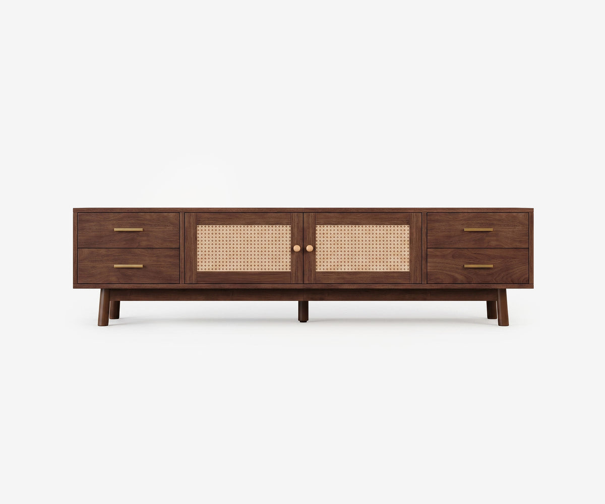 Palma Rattan Media Console