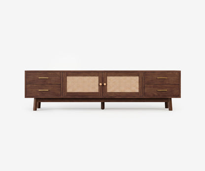 Palma Rattan Media Console